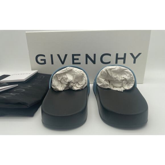 NEW Givenchy Women's Logo Rubber Pool Slides Sandals 37 BOX NIB AUTH! - Picture 9 of 15